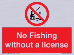 No Fishing without a license